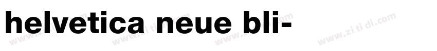 helvetica neue bli字体转换